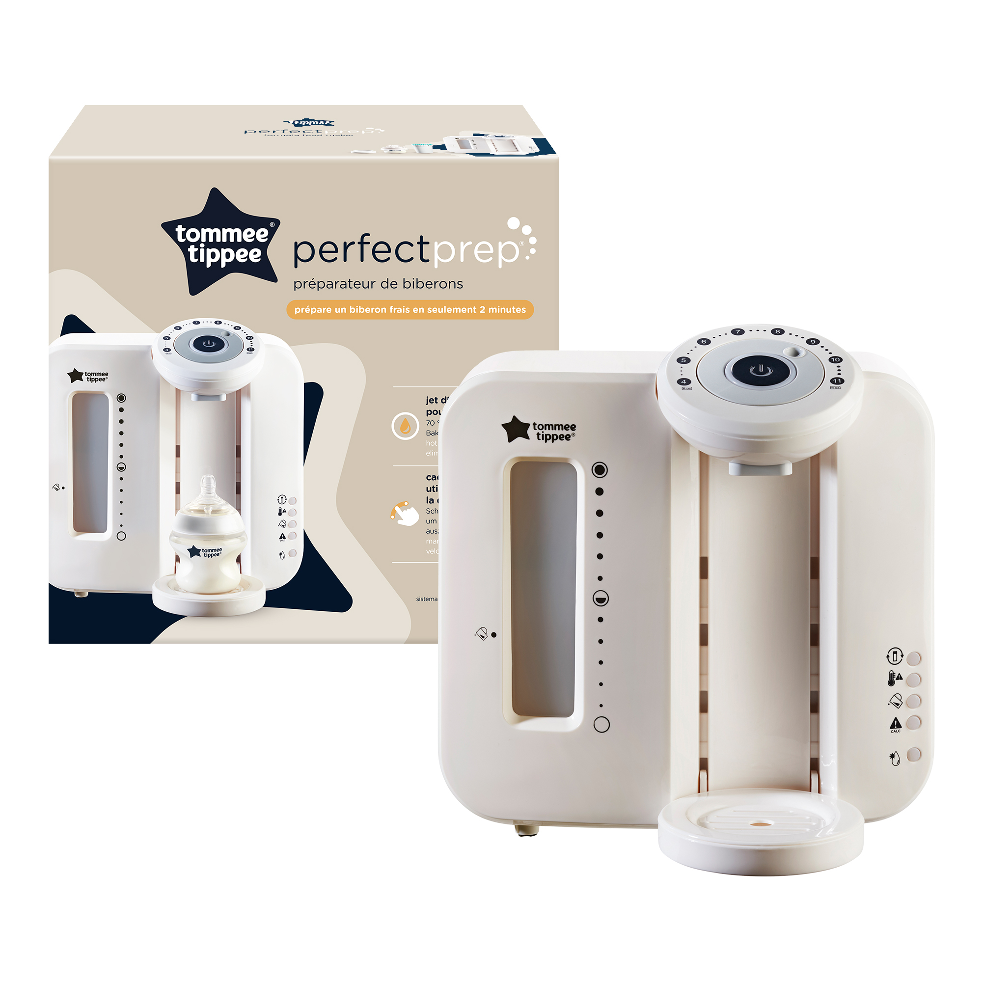 Tommee Tippee Perfect Prep přístroj na přípravu kojeneckého mléka, bílý